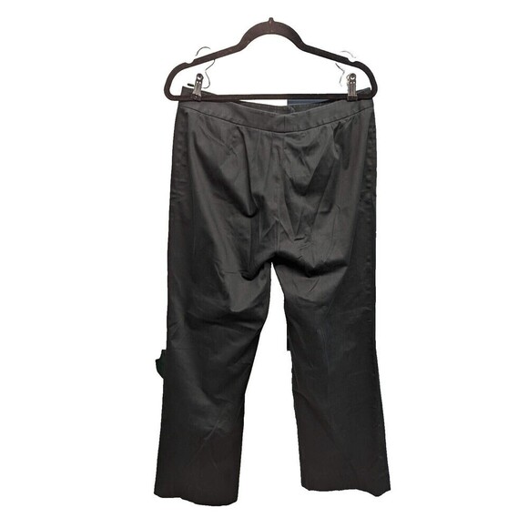 Lafayette 148‎ NY Wide Leg Solid Black Zip Tab Career Work Pants Size 12 - Picture 4 of 10